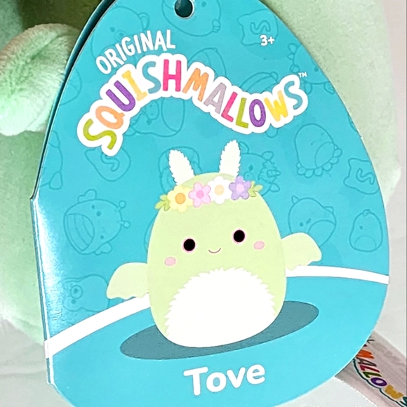 TOVE 🦋 Mint Green Moth Man w Flower Crown Original Squishmallow ☆》NWT《☆ - Picture 2 of 8